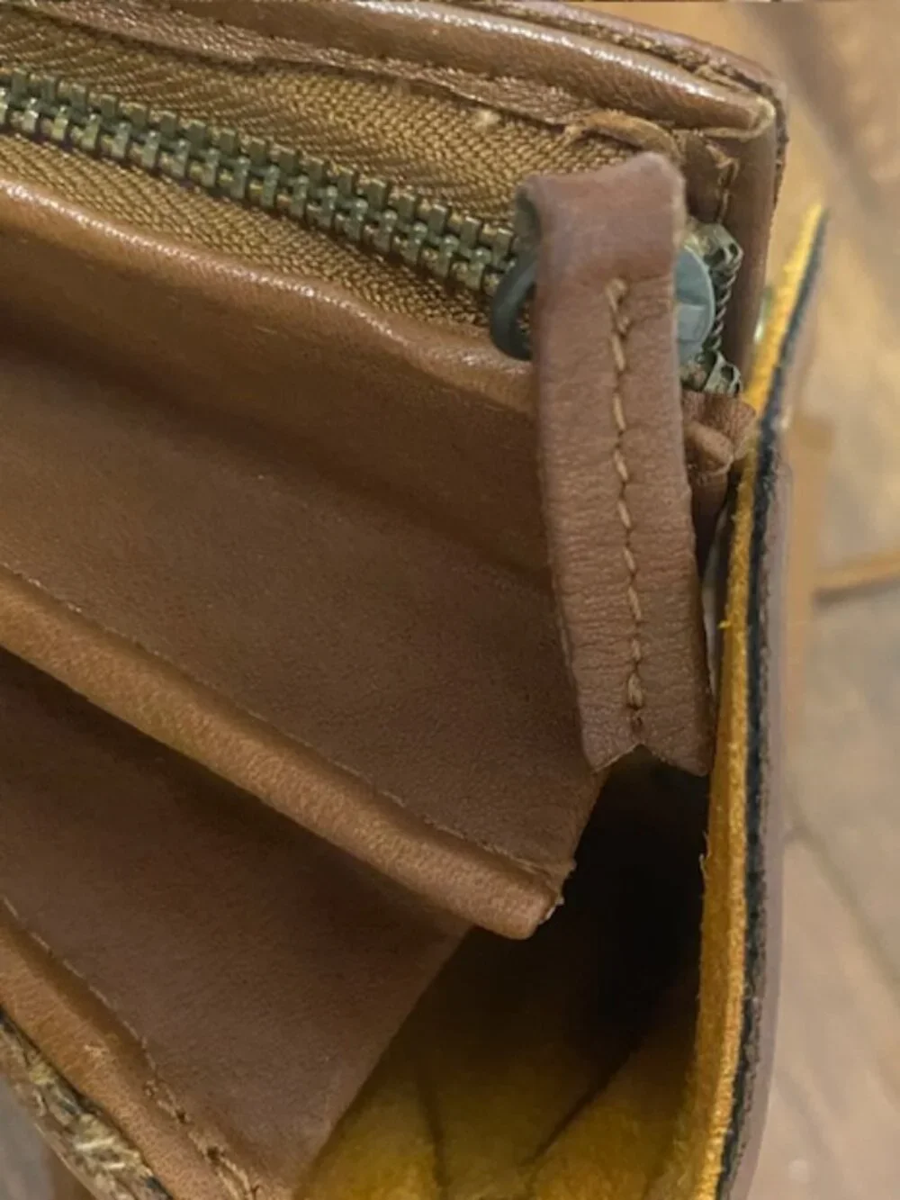 Mango Leather Brown Purse/ Wallet Cross Body Bag - Picture 10 of 16